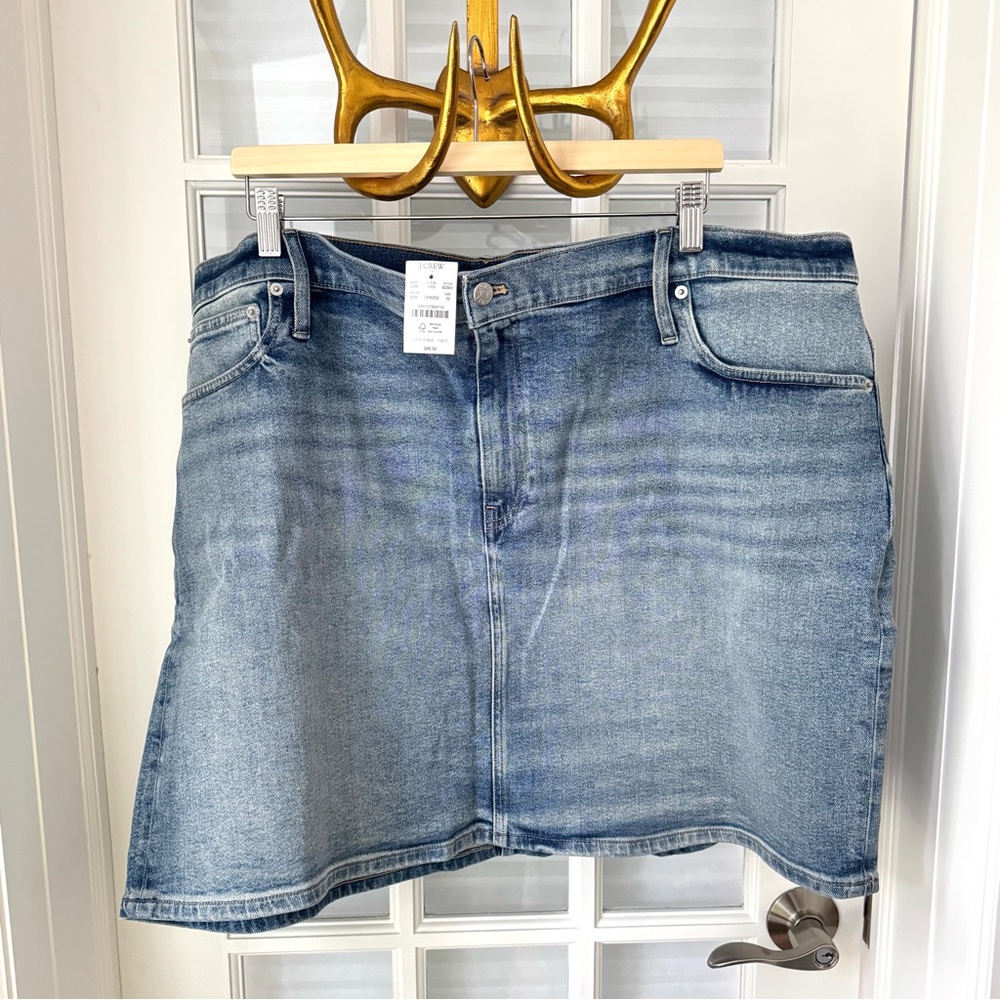 J. Crew Blue Denim Mini Skirt